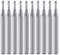 Poignée de 3.175mm, fraise à bout de tête de fraise hélicoïdale à rainure unique, diamètre de coupe de 1.5mm, longueur de coupe de 6mm, pour plastique acrylique PVC MDF