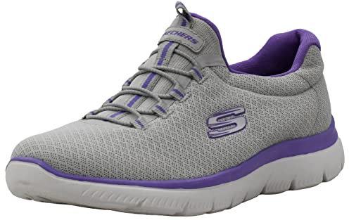 Skechers Summits, Scarpe da Ginnastica Donna, Gray And Purple, 37 EU