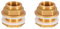 Conector del tanque de agua de latón, 2 piezas machos 1 pulgada con conector de latón de rosca de 3/4 pulgadas para la interfaz de la torre de agua.