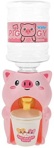 ibasenice 1 Pc Juguete Dispensador De Agua Casa De Dispensador De Agua Casa De Muñecas Dispensador De Agua Mini Enfriador De Botellas para Beber Mini Agua Niño Animal El Plastico Miniatura