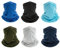 Finvizo Multifunktionstuch Schlauchschal Halstuch: 6 Stück Elastisch Loop Schal Bandana Winddicht Mundschutz Sturmhaube Gesichtsmaske für Herren Damen, Dunkelheit