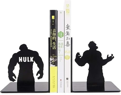 Serre-livres décoratifs, Serre-livres en métal Serre-livres en métal Hulk Serre-livres de super-héros Convient for les cadeaux d'apprentissage du bureau à domicile for les passionnés de livres Serre-l