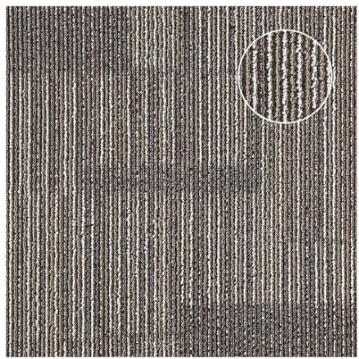 24 x Carpet Tiles Bitumen Backed, Commercial Heavy Duty Domestic Premium Office Home Flooring Mat, Hardwearing Anti-Slip Floor Covering 50x50cm 6 SQM,C