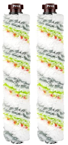 (2 pièces) Rouleaux de brosses multi-surfaces Pet Pro compatibles avec les aspirateurs Bissell CrossWave série 1785 et CrossWave Pet Pro 2306A, brosse à rouleau de rechange,comparé à la pièce 1613568