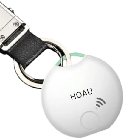 HOAU Air Tag Tracker Bluetooth Localizador de pequeñas áreas, Mini Localizador Tracker, Tag Buscar Llaves Objetos Bluetooth, Pérdida - No Gps - App Tuya Smart Life