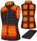 Cubovie Gilet Chauffant Femme, Veste Chauffante Femme avec Batterie incluse avec 13 zones, Veste Chauffante Électrique USB Vêtement(Noir,XL)