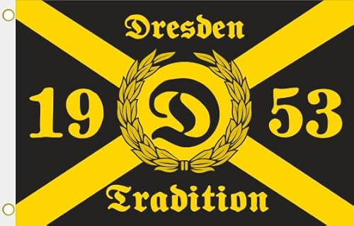 U24 Flagge Fahne Dresden Tradition 1953 Hissflagge 90 x 150 cm