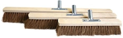 5 Stück Hygoclean Saalbesen Kokos, braun, L: 60cm, Saalbesen, Hygienebesen, Kehrbesen