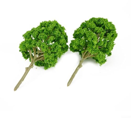 50 alberi modellini, 4,5 cm/1,7 pollici fai da te in scala HO N, paesaggio del parco ferroviario del treno, alberi di architettura del paesaggio del treno alberi finti per artigianato fai da te,
