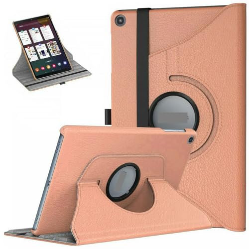 World biz Case for Samsung Galaxy Tab S6 Lite 2024/2022/2020 10.4 inch Tablet (SM-P620N/ P625N/ P610N/ P613N/ P615N/ P619N), 360 Degree Rotation Protective Cover, Auto Wake/Sleep (Rose Gold)