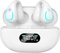 NUPLEA Open Ear Bone Conduction Headphones Clip-on Headphones,Wireless Earbuds Bluetooth 5.3 with LED Display Charging Case 60 Hours Playtime IPX7 Waterproof for Running Walking, Workout 1