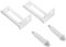OSALADI 2 Paires Hinges matérielles pli pivots supérieurs charnières de porte bi armoire quincaillerie de porte accordéon pour placard pivot de porte accordéon axe de pivotement Plastique