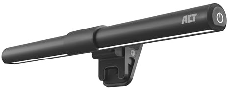 ACT Schreibtischlampe LED, USB-betrieben 30cm Monitor Lampe, 3 Farbtemperaturen (3000K/5000K/6500K), Touch-Steuerung, Integrierten Klemme für Laptop/Monitor - AC8050