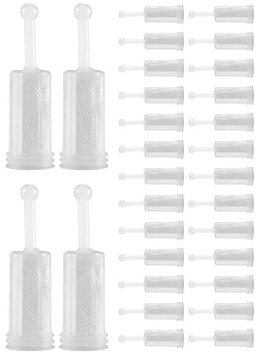 Qyrugcxs 30Pcs Universal Tool Filters Disposable HVLP Feed Paint Strainers Fine Mesh, White