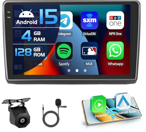 Inefala 4+128G Android 15 Autoradio pour Renault Trafic 2/Opel Vivaro A/Nissan Primastar 2006-2014, 10'' in-Cell Bildschirm avec sans Fil Carplay et Android Auto Radio FM/RDS GPS WiFi BT SWC