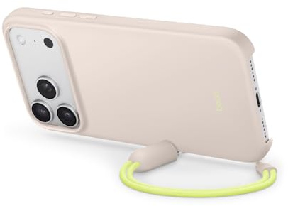 Beats iPhone 17 Pro Max Kickstand Case with MagSafe & Camera Control, Built in Stand & Lanyard, Matte Finish with Microfibre Lining – Limestone