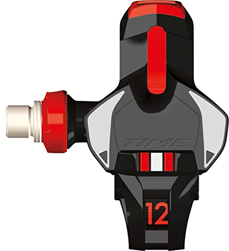 Time Unisex – Erwachsene XPRO 12 Systempedal, Schwarz,Rot, Einheitsgröße