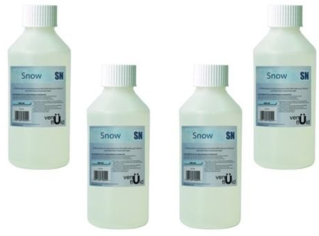 4 x Snow Fluid Concentrate 250ml Makes 20 Litres Snow Effect Liquid Snow Machine
