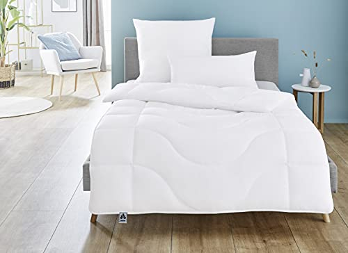 Irisette Micro Thermo warme Duo Winterdecke, Steppbett mit Bezug aus softer Microfaser, 220 x 240 cm, Öko Tex zertifiziert, Produziert nach deutschem Qualitätsstandard