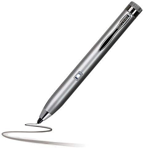Navitech Broonel Silver Fine Point Digital Active Stylus Pen Compatible With The ASUS Chromebook C204 11.6 / ASUS Chromebook Flip C214 11.6