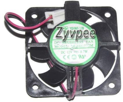 Zyvpee® 40mm DFB401012M 4cm 12V 0.06A 0.7W 5875RPM 25dBA 2Wire Cooler Fan