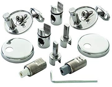 Ideal Standard EV265AA Soft Close Toilet Hinge Pack, Chrome