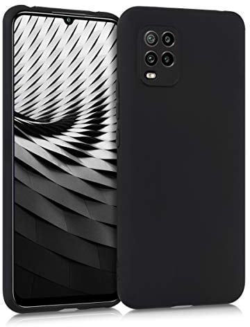 kwmobile Handyhülle kompatibel mit Xiaomi Mi 10 Lite (5G) Hülle - Handy Case aus weichem Silikon in Schwarz matt