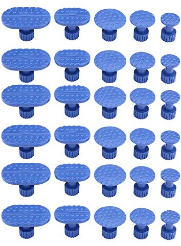 Yosoo Health Gear Beulen Reparatur Set 30-teilig Lackfrei – Saugnapf Dellenentferner mit Puller Brücke & Kleber Tabs, Ausbeulwerkzeug Auto