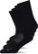 Snocks Hohe Kompressions Laufsocken 4 Paar - Funktionssocken Herren Damen - Atmungsaktive Tennissocken - Sportsocken ohne Verrutschen - Gemütlich und weich - Gr. 43-46 - Farbe Schwarz