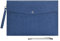 Wonderpool A4 PU Leder Umschlag Dokumente Multifunktion Ordner Schreibwaren Tasche Portfolio Datei für Papier Briefe Organizer und Tablet Hülle PC Sleeve (Dunkel blau)