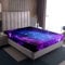 Loussiesd Blau Lila Galaxis Bettlaken 90x200cm für Kinder Sternenhimmel Spannbettlaken Weltraumuniversum Kosmos rutschfest Sanft Mikrofaser Jugendliche Spannbetttuch Milchstraße Galaxy