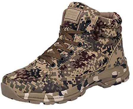 Herren Winter Camouflage Angelschuhe Plus Samt Verdickte Armee Baumwolle Schuhe Sport Angelschuhe Wanderschuhe Color 43