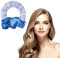 URAQT Heatless Curling Haarband, Weiches Keine Hitze Pferdeschwanz Haarband Lockenwickler, 2022 Neue Scrunchie Rollers Magic Hairdresser Tools für Lange Haare, DIY-Styling (Blau)