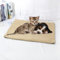LSOAARRT 2 x Self Heating Pet Blanket Pad Ideal for Cat/Dog Bed Medium (beige)