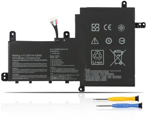 B31N1729 Batterie pour ASUS VivoBook S15 S530 S530U S530UA S530UF S530UN X530 X530U X530UA X530UF X530UN X530FA X530FN K530F K530FN K530FF V530FF P1502FF S5300FF S5300UN S530UA-BQ171T S530UN-BQ155T
