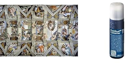 Ravensburger- Cappella Sistina Puzzle, Multicolore, 5000 Pezzi, 17429 & Ravensburger - Colla per Puzzle Permanente, 17954