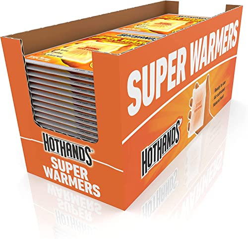 HotHands Body & Hand Super Warmers – Langlebige, sichere, natürliche, geruchlose, luftaktivierte Wärmer – bis zu 18 Stunden Wärme – 54 einzelne Wärmer