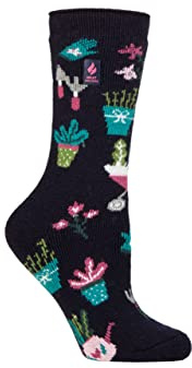 HEAT HOLDERS SOCKSHOP Ladies 1.6 TOG Lite Hobby Patterned Warm Cosy Soft Thermal Socks Pack of 1