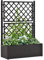 Hochbeet Garten Schrank, Blumfeldt Hochbeet Garten-Hochbeet mit Spalier Selbstbewässerungssystem Anthrazit für Garten/Terrasse/Balkon