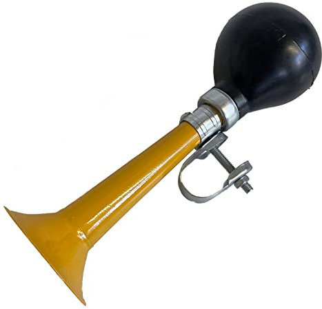 Fahrradglocke Glocke Fahrradklingel Fahrradhupe aus Metall (Hupe-Metall03) (Gelb)