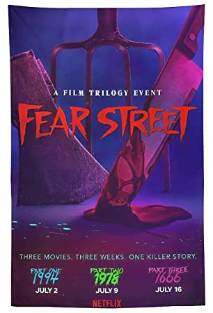 NANXIANG Classic Horror Movie Poster Fear Street Part One – 1994 Werbeposter Polyester Gemälde Wand