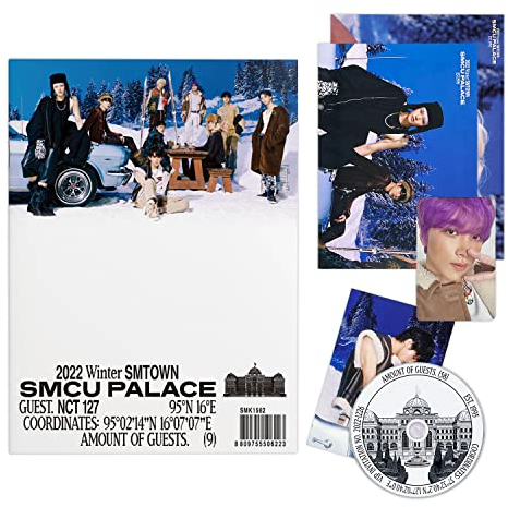 NCT 127 - [2022 Winter SMTOWN : SMCU PALACE] (GUEST. NCT 127) Photobook + CD-R + Lyrics Paper + Photo Card + Postcard + Folded Poster + 2 Pin Button Badges + 4 Extra Photocards