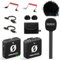 Rode Wireless ME Drahtlos-Mikrofon-Set + Interview GO Handadapter + keepdrum Fell-Windschutz BK Schwarz