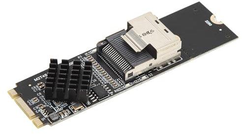 Sxhlseller M.2 NVME zu SFF 8087 Erweiterungskarte, ASM1064 Controller M.2 NVME zu SATA3.0 Adapter, 4 Port 6 Gbit/s SAS36 PIN SFF 8087 Controller Karte für 10 11