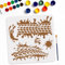 MAYJOYDIY Reifenspuren Schlammschablone Vorlage 30 x 29 cm Texturschablonen zum Malen mit Pinsel DIY Kunstschablonen zum Malen auf Holz, Leinwand, Papier, Stoff, Boden, Wand