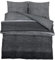 vidaXL Bettwäsche Set, Bettbezug in elegantem Look, Deckenbezug Kissenbezug mit verstecktem Knopfverschluss, Bettdeckenbezug Duvetbezug, Dunkelgrau 135x200cm Baumwolle