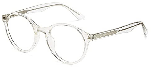 Cyxus Blaulichtfilter Brille Ohne Stärke Herren Damen Mode Computer Schutzbrille Bildschirmbrille Gaming Brille 8018 (Durchsichtig)