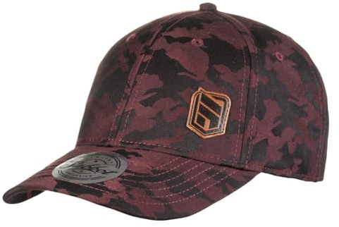 SABBOT Henry Herren Cap, Camouflage Muster, Taktische Cap, Basecap, Atmungsaktiv, Baseball Cap, Verstellbare Baseballmütze mit Baumwolle, Freizeit und Outdoor (Rot)