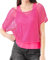 WILDPARTY Vestiti Anni 80 Anni 90 Maglia Rete Donna, Magliette Fluo Top Canotta Donna Estiva, Costume Maglia Neon, Off Shoulder 80s Abbigliamento, Carnevale anni '80 Accessori Shirt Neon