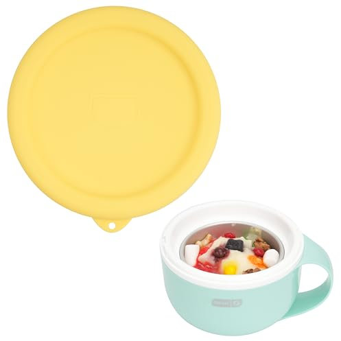 PUREKRA 1PC Silicone Lid for Dash My Mug Ice Cream Maker, Silicone Bowl Cover for Dash Ice Cream Maker Mug, Ice Cream Storage Lid, Food-grade, Reusable, Freezer/Dishwasher Safe (Bowl NOT Included)